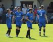 Freude beim SVH, Patrick Schmidt (2. v.l.) hat das 0:2 erzielt.