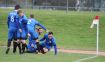 Da war die Freude noch groß beim SVH. Giulio Tamburello (2.v.r.) hat sein Team mit 1:2 in Führung geschossen.