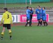 Jubel nach dem 0:2, von rechts: Mario Braig, Torschütze Patrick Schmidt, Marco Baier, David Favara und Markus Hansmann.