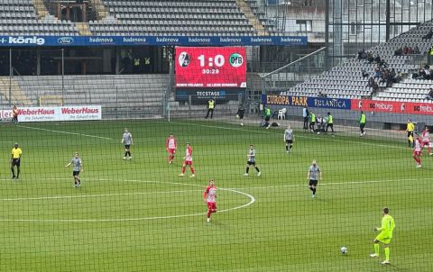 Der SCF führt mit 1:0, letztlich gewinnt er sogar mit 3:0