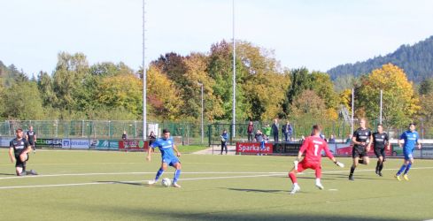 ... und behält vor Torhüter Philipp Walter die Nerven und erzielt das 0:1