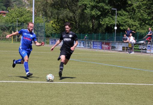 Laufduell zwischen Joel Silzer (re) und Patrick Meier